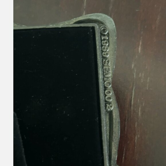 Vintage NOS 1989 Semo Pewter Photo Frame 5 x 7" Made in Korea w/Box - Picture 4 of 8